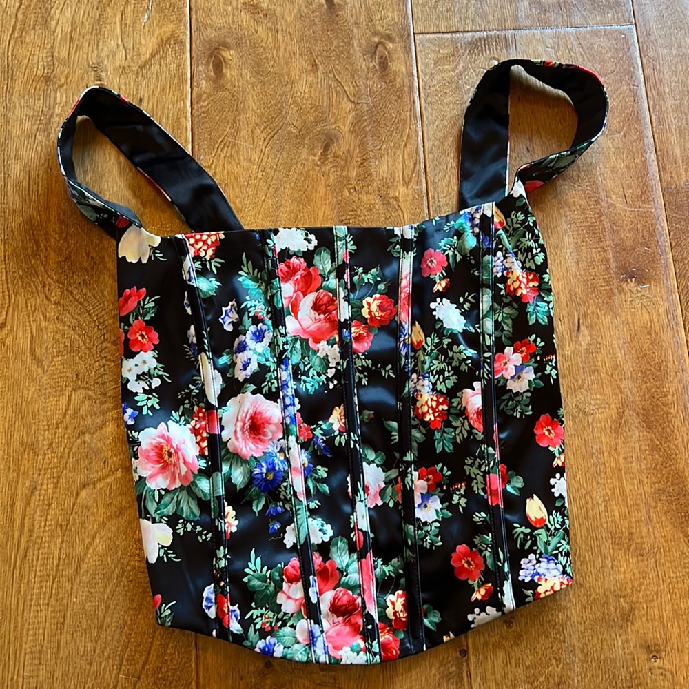 Women's flower corset top